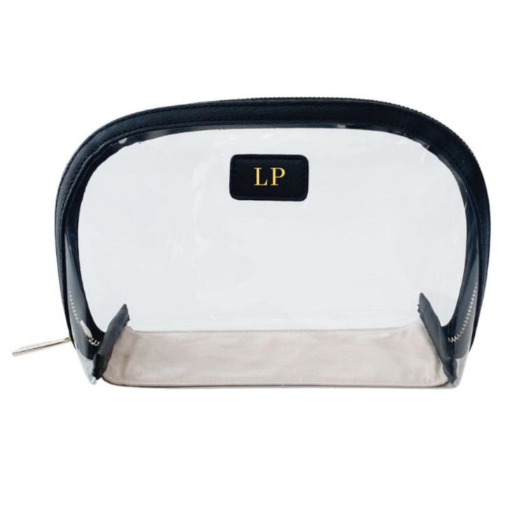 Renee Black Clear Makeup Bag