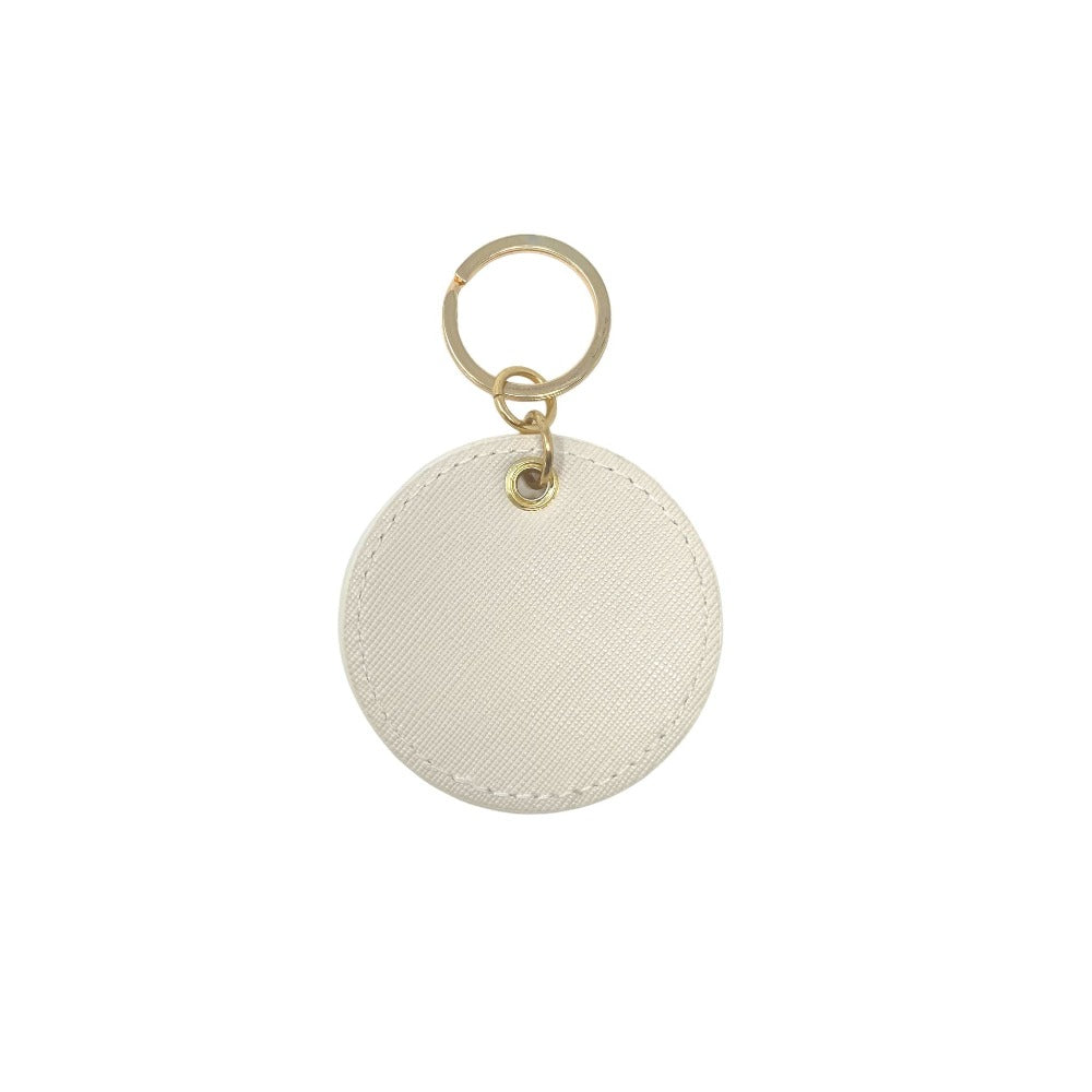 Harper James - Vegan Leather, Personalized Round Keychain