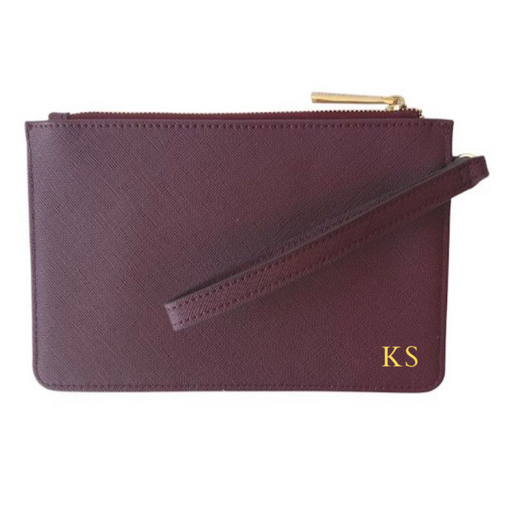 Maddie Burgundy Wristlet