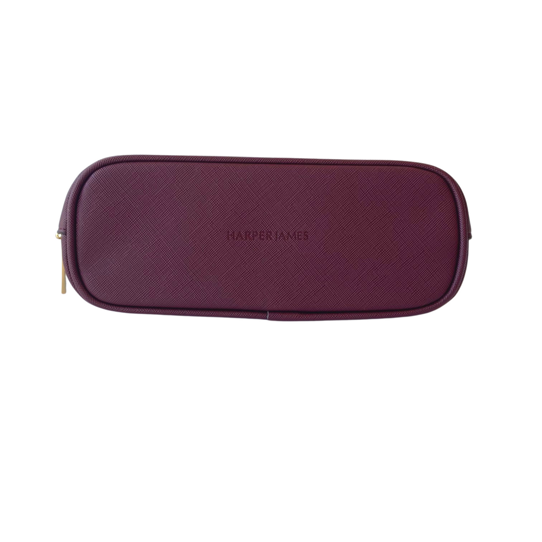 Jenny Burgundy Makeup Bag