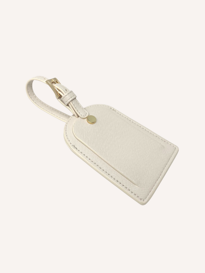 Preston Cream Luggage Tag