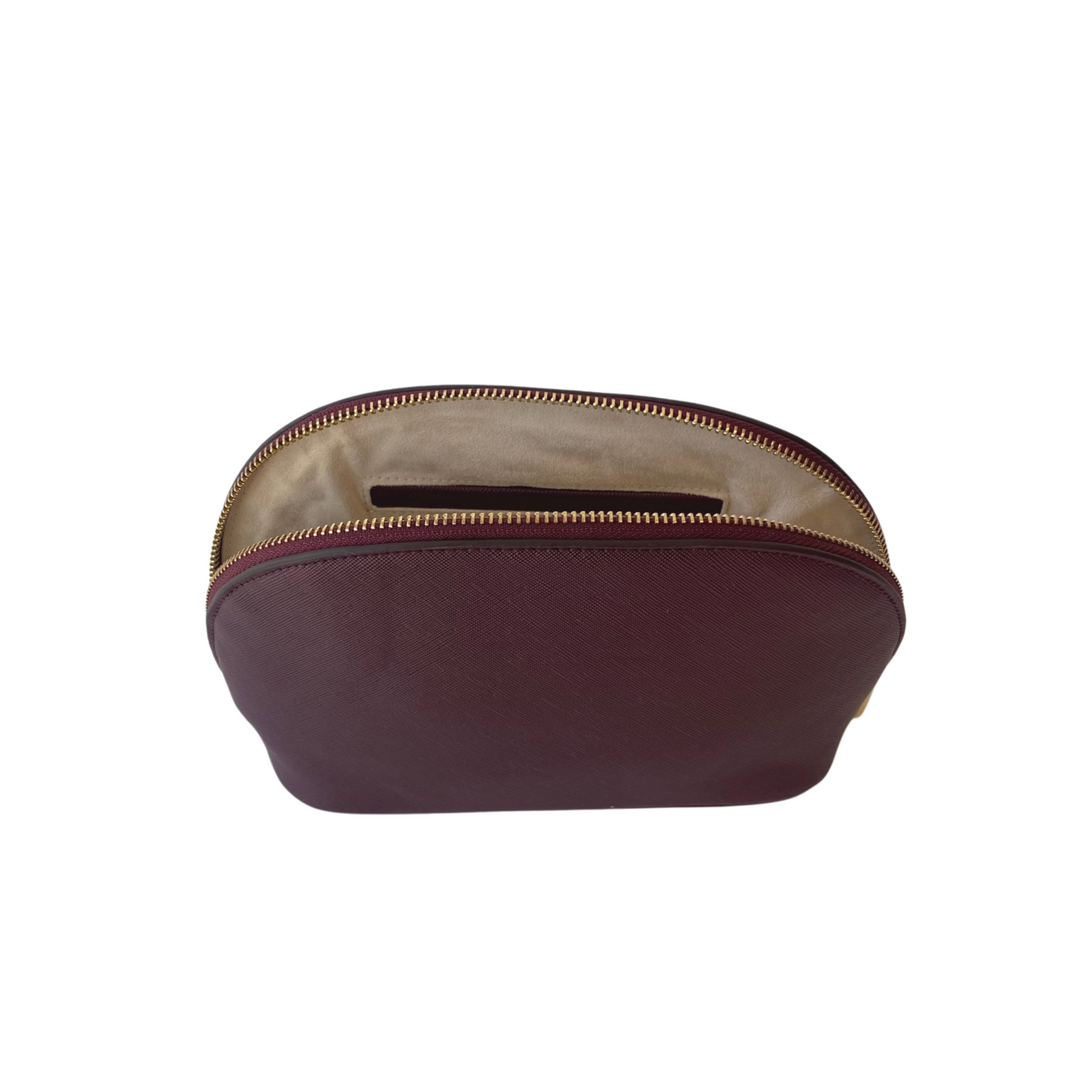 Jenny Burgundy Makeup Bag